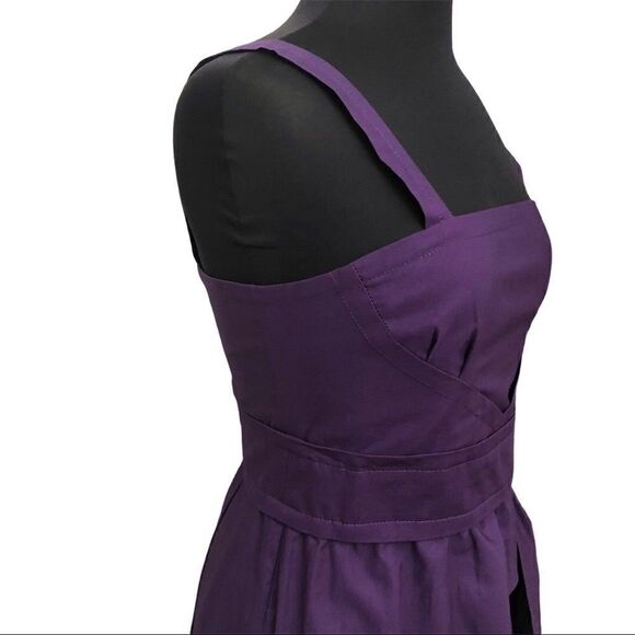 Marc by Marc Jacobs Fiona Purple Cotton Bubble Hem Dress Size 6 - Picture 5 of 16
